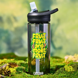 Botella De Agua Comer más fruta | alimentación saludable motivador