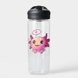 Botella De Agua Cómic lindo Axolotl al estilo personalizado