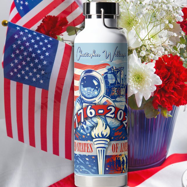 Botella De Agua Commemorative 1776-2026 USA Personalized (Subido por el creador)