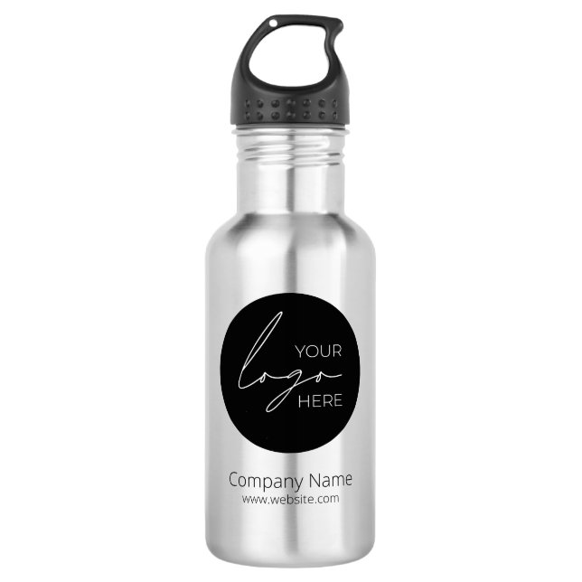 Botella De Agua Compañía comercial promocional con logotipos de em (Anverso)