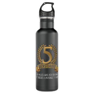 Botella De Agua Compañía de Aniversario de Empresa Empresaria de 5