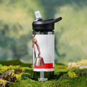 Botella De Agua Compras navideñas de SlipperyJoe's espiral de pape