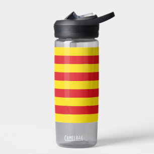Botella de agua con bandera catalana