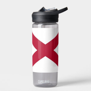 Botella de agua con bandera de Alabama, EEUU.