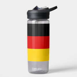Botella de agua con bandera de Alemania