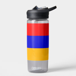 Botella de agua con bandera de Armenia