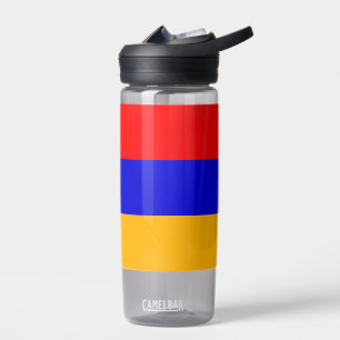 Botella de agua con bandera de Armenia