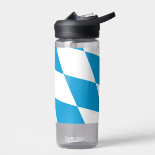 Botella de agua con bandera de Baviera, Alemania