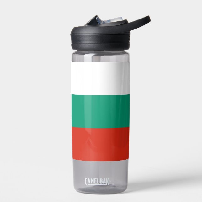 Botella de agua con bandera de Bulgaria (Izquierdo)