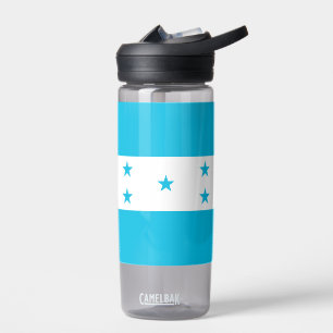 Botella de agua con bandera de Honduras