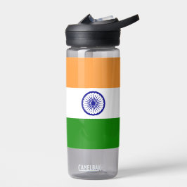 Botella de agua con bandera de India