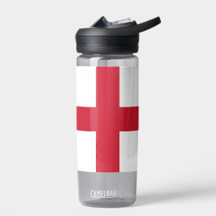 Botella de agua con bandera de Inglaterra, Reino U