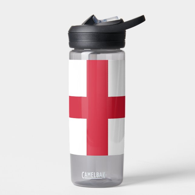 Botella de agua con bandera de Inglaterra, Reino U (Izquierdo)