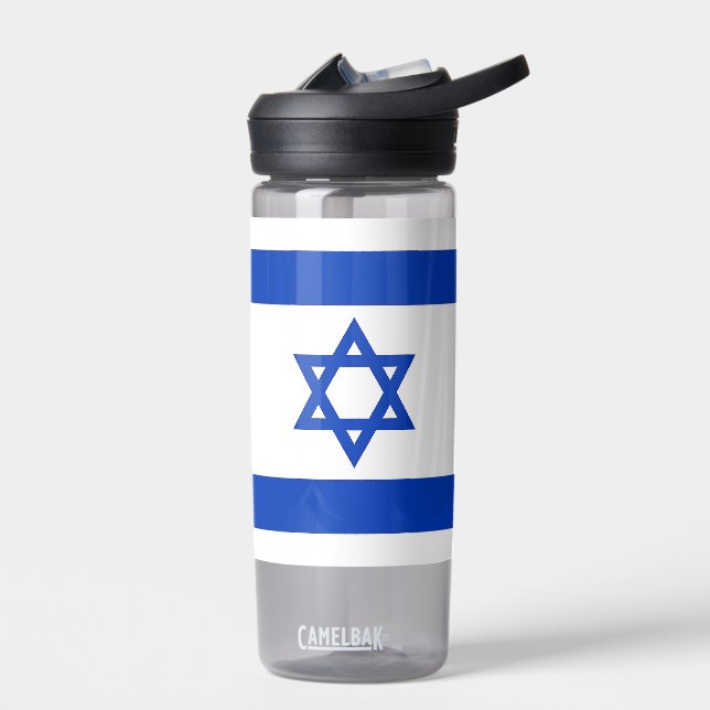 Botella de agua con bandera de Israel (Izquierdo)