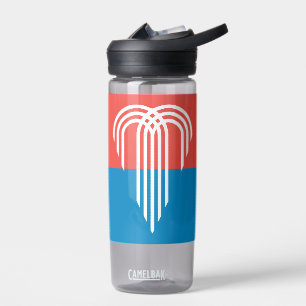 Botella de agua con bandera de Kansas City, Missou