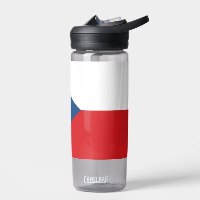 Botella de agua con bandera de la República Checa (Izquierdo)