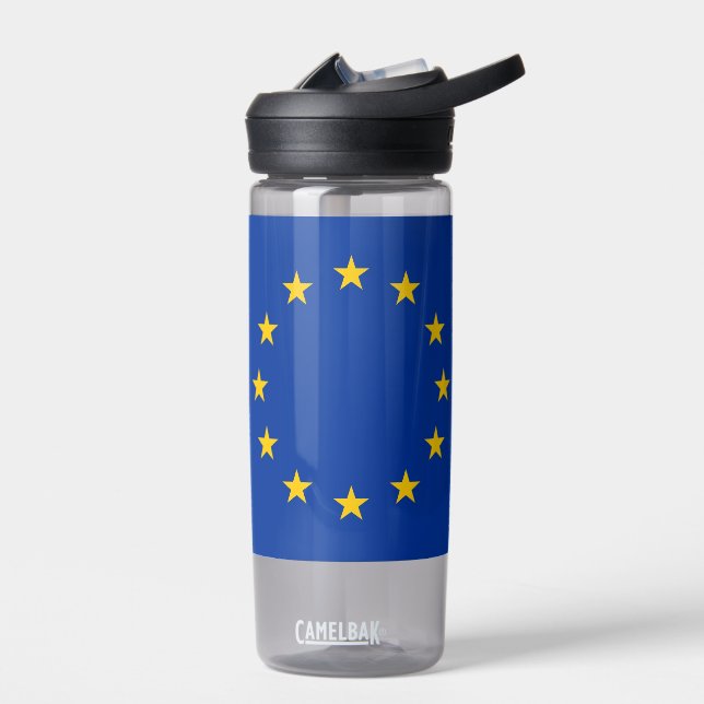 Botella de agua con bandera de la Unión Europea (Izquierdo)