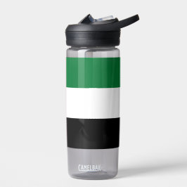 Botella de agua con bandera de los Emiratos Árabes