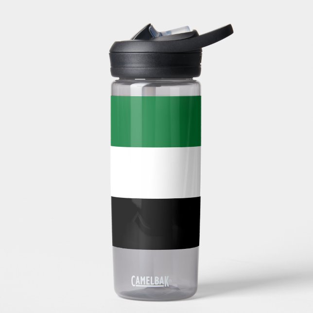Botella de agua con bandera de los Emiratos Árabes (Izquierdo)