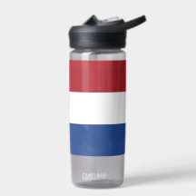Botella de agua con bandera de los Países Bajos