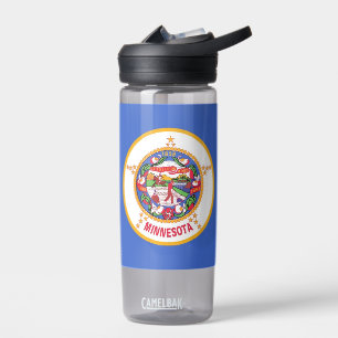Botella de agua con bandera de Minnesota, Estados 