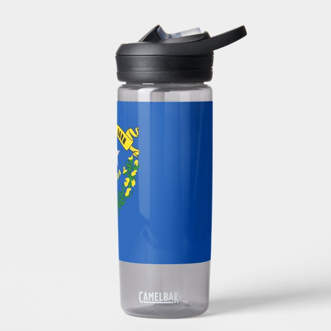 Botella de agua con bandera de Nevada, EEUU. (Izquierdo)
