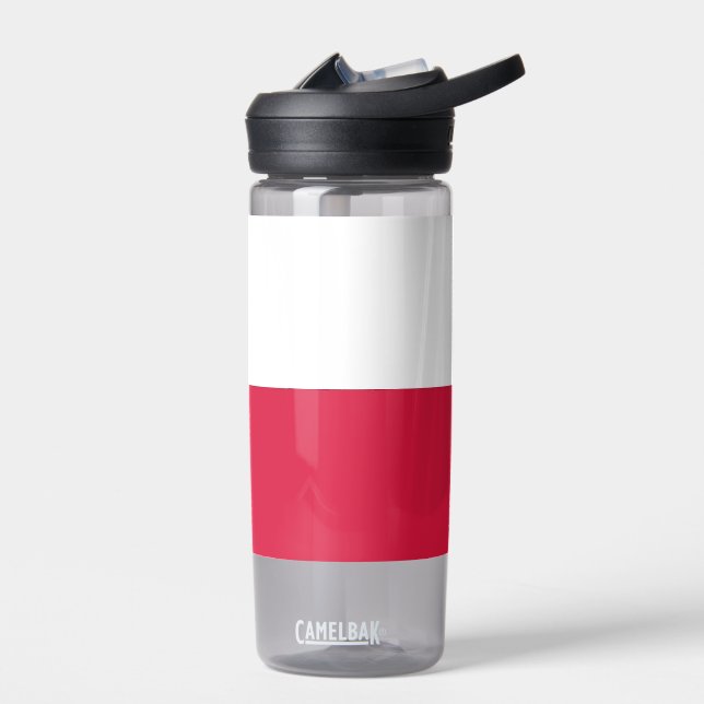 Botella de agua con bandera de Polonia (Izquierdo)