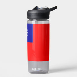 Botella de agua con bandera de Taiwán