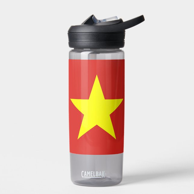 Botella de agua con bandera de Vietnam (Izquierdo)