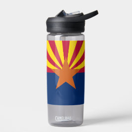 Botella de agua con bandera del estado de Arizona,