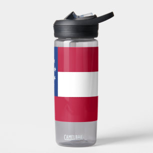 Botella de agua con bandera del estado de Georgia,