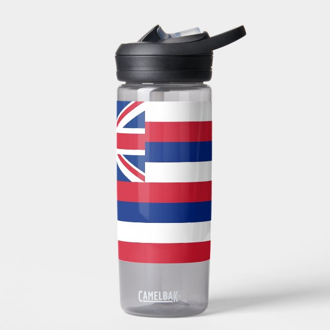Botella de agua con bandera del estado de Hawaii,  (Izquierdo)