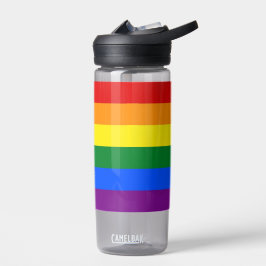 Botella de agua con bandera LGBT