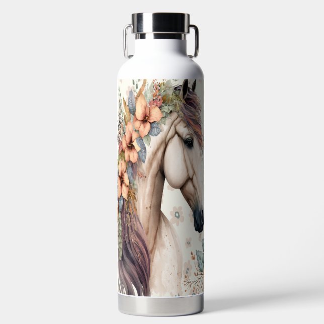 Botella de agua con caballo de diseñador (Delantero)