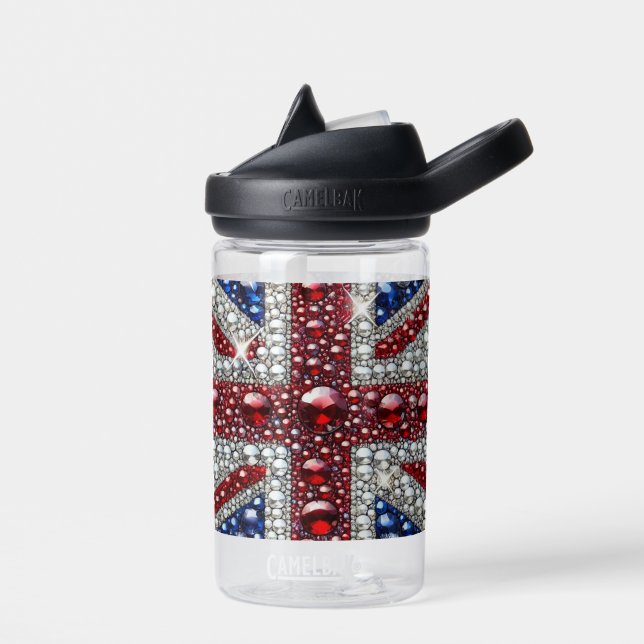 Botella de agua con diseño de colores británicos (Izquierdo)