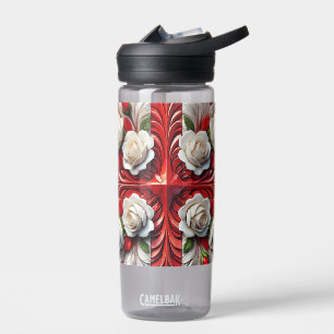 Botella de agua con diseño de Rosas ingleses