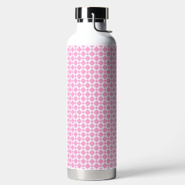 Botella de agua con estampado de cuadros