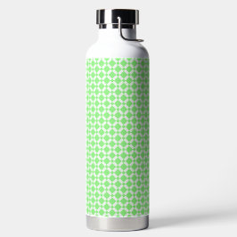 Botella de agua con estampado de cuadros