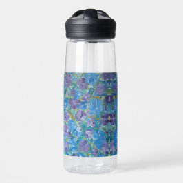 Botella de agua con flores de Lavendar Rosas