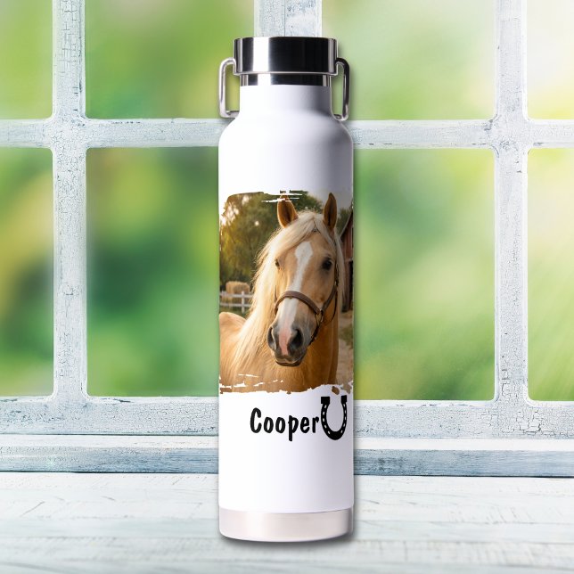Botella de Agua con Foto de Caballo Personalizada (Subido por el creador)