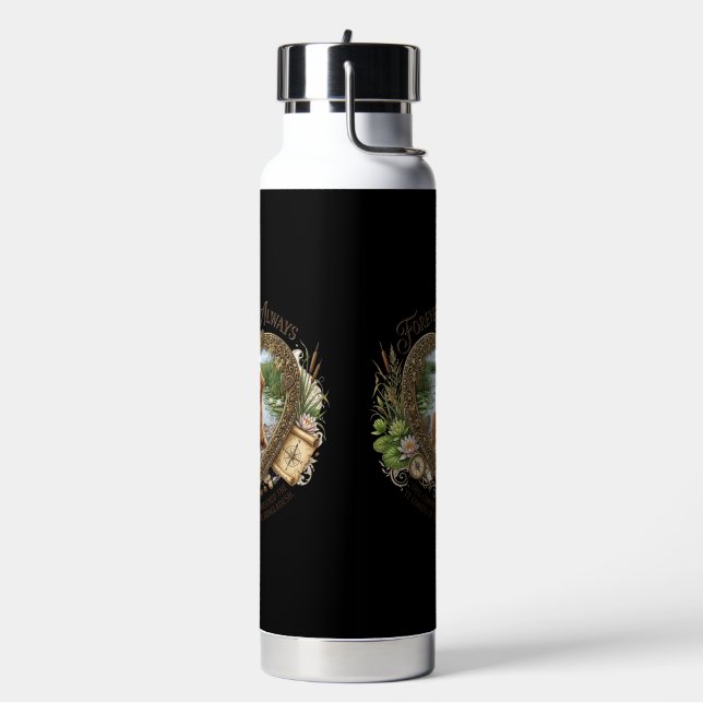 Botella de agua con foto de mascota personalizada  (Izquierda)
