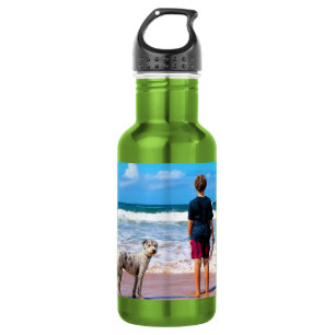 Botella de agua con foto personalizada con tu dise