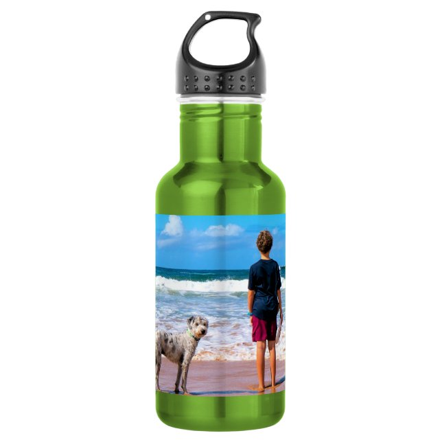 Botella de agua con foto personalizada con tu dise (Anverso)
