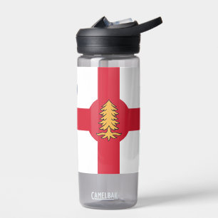 Botella de agua con la bandera de Montreal, Quebec