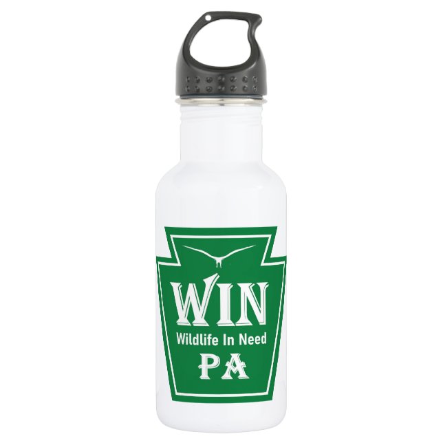 Botella de agua con logo de WIN (Anverso)