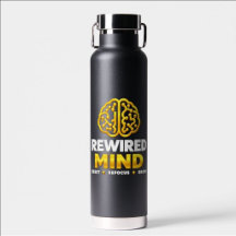 Botella de agua con logotipo de Rewired Mind - Ais