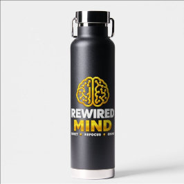 Botella de agua con logotipo de Rewired Mind - Ais
