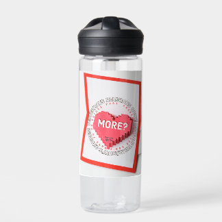 Botella de agua con mensaje inspirador ChiRadioLLC