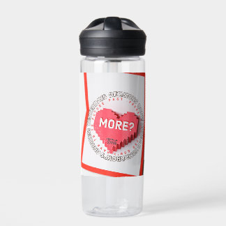 Botella de agua con mensaje inspirador ChiRadioLLC