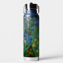 botella de agua con mi jardín privado